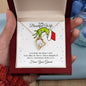 To My Beautiful Wife | Mine Is Three Times Happier | Forever Love Necklace | Funny Grinch Stole My Heart Christmas, Christmas Necklace For Wife, Love Necklace Gifts, Heart Necklace