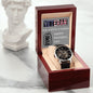 Happy Father's Day | Marine Corps Veteran (DAD * MYTH * LEGEND) Men's Openwork Watch