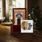 To Dad / The Man / Father's Day Gift for Dad Open Works Watch Self-winding Leather Band Water Resistant Luxury Gift Box