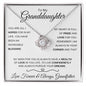 To My Granddaughter | You Are All I Hoped For | Love Knot Neclace