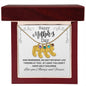 Happy Mother's Day | No Matter What Life Throws At You: | Baby Feet Necklace with Birthstone