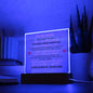 To My Mom | Never Forget I Love You | Square Acrylic Plaque
