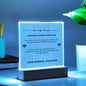 To My Mom | Never Forget I Love You | Square Acrylic Plaque