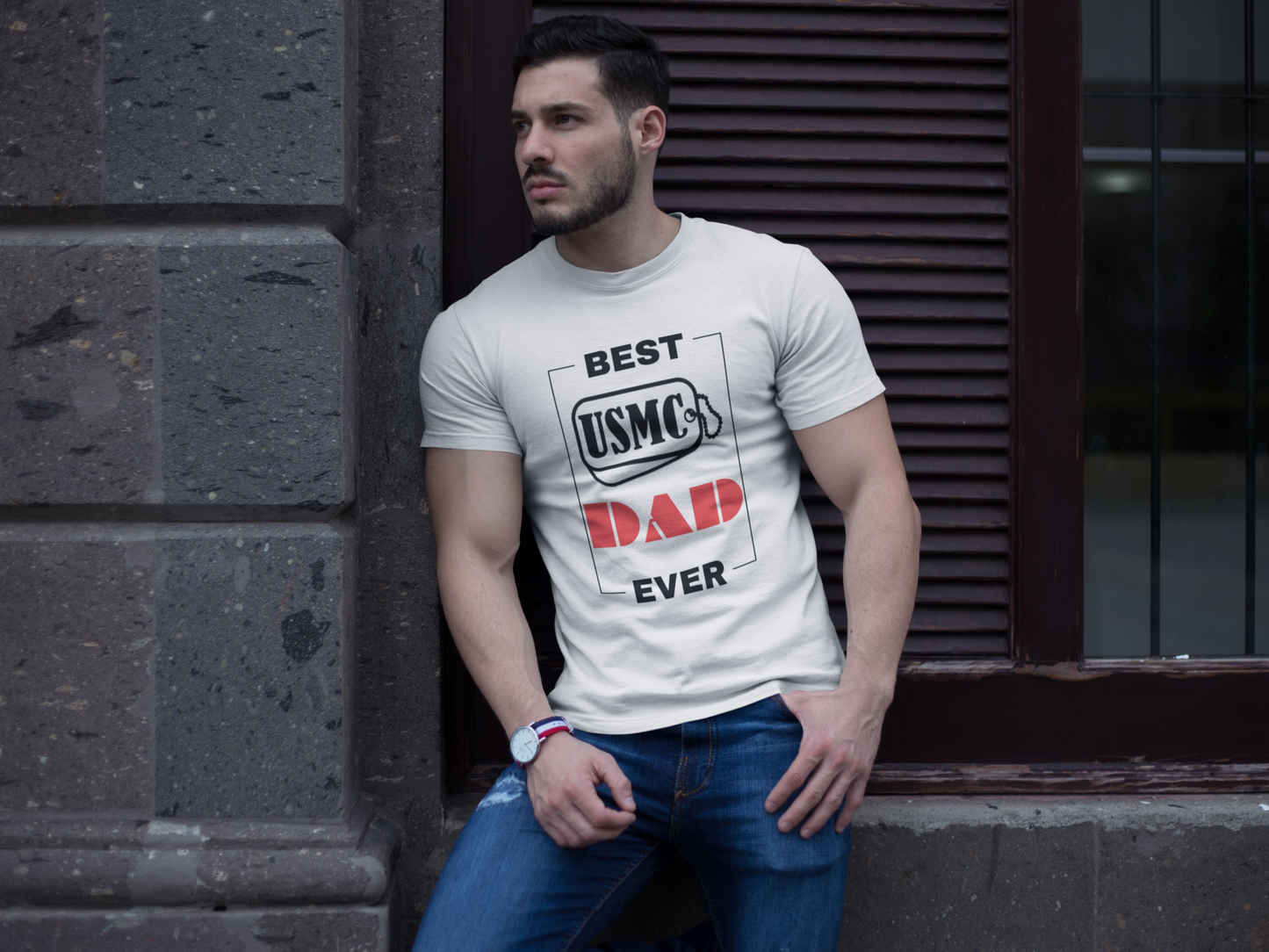 Best USMC Dad Ever T-Shirt