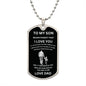 To My Son | Never Forget | Dog Tag