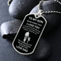 To My Son | Never Forget | Dog Tag
