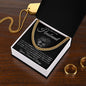 To My Soon To Be Husband | No Words | Cuban Link Chain