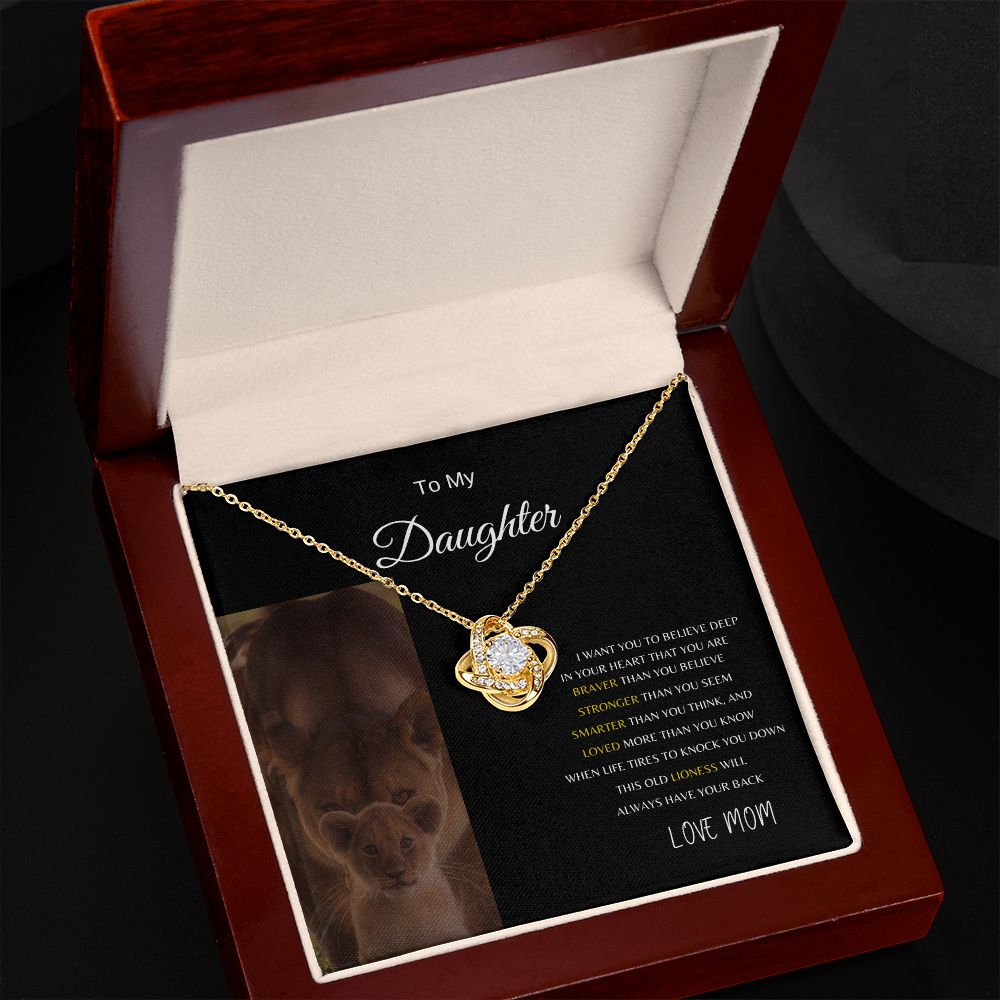 TO MY DAUGHTER | LOVE KNOT NECKLACE