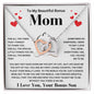 To My Beautiful Bonus Mom | For All The Special Little Things | Interlocking Hearts Necklace
