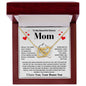 To My Beautiful Bonus Mom | For All The Special Little Things | Interlocking Hearts Necklace