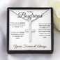 To My Boyfriend | Your Last Everything | Stainless Steel Cross Necklace