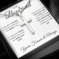 To My Boyfriend | Your Last Everything | Stainless Steel Cross Necklace