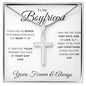 To My Boyfriend | Your Last Everything | Stainless Steel Cross Necklace