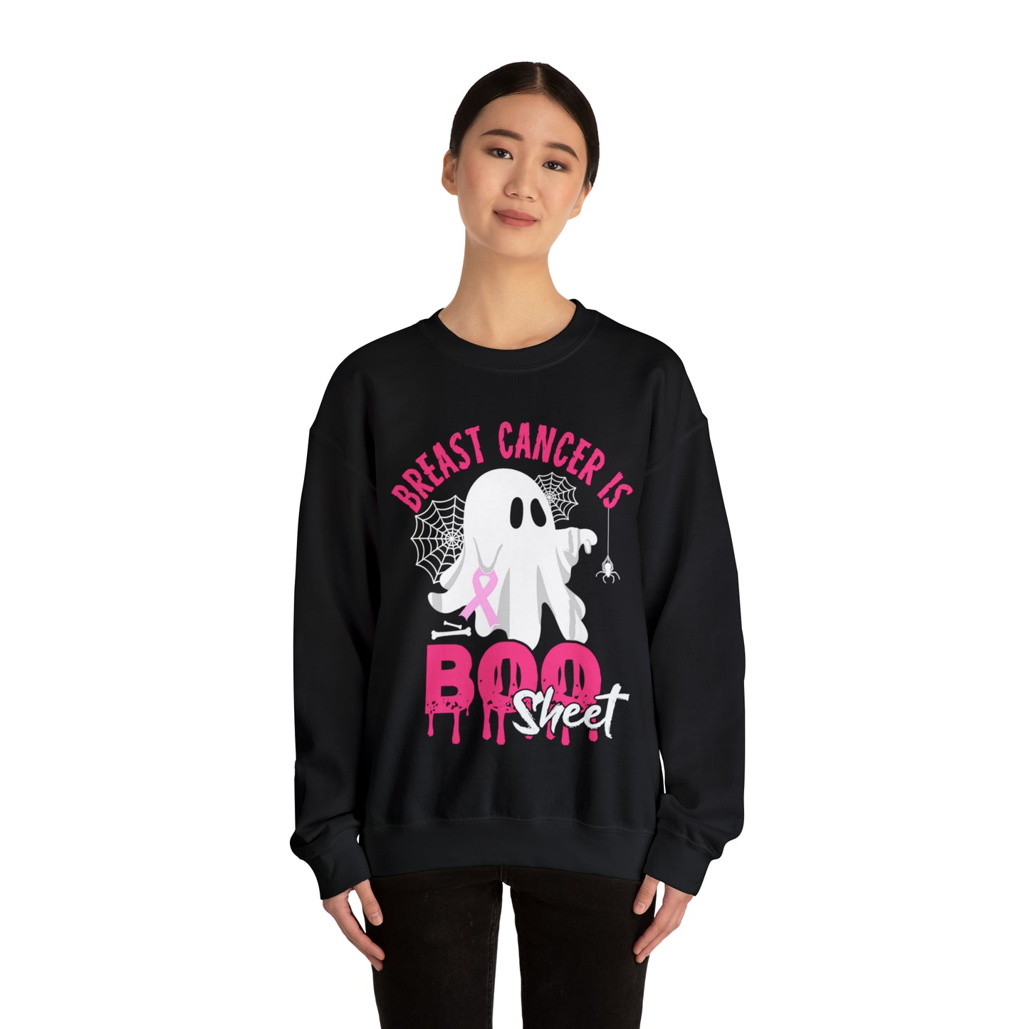 Breast Cancer Is Boo Sheet 2 Crewneck Sweatshirt