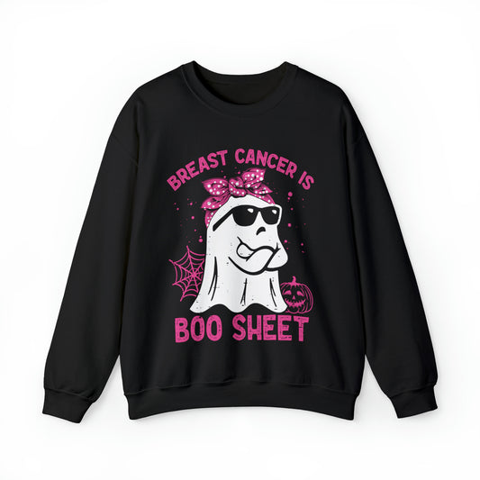 Breast Cancer Is Boo Sheet 4 Crewneck Sweatshirt