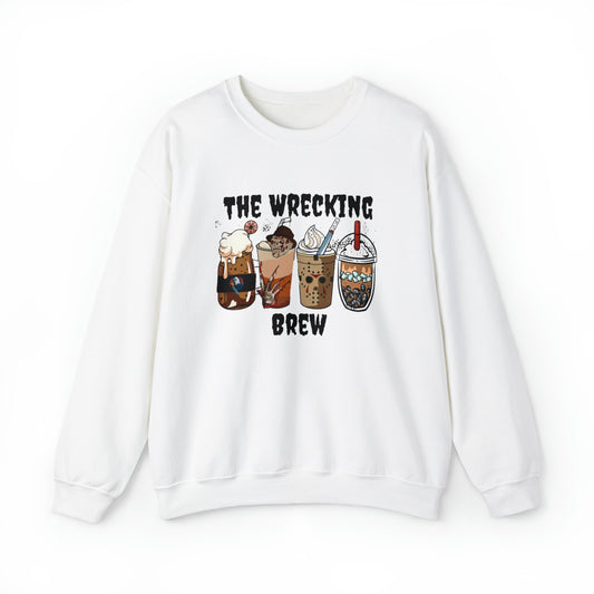 The Wrecking Brew Latte Sweatshirt / Fall / Halloween /