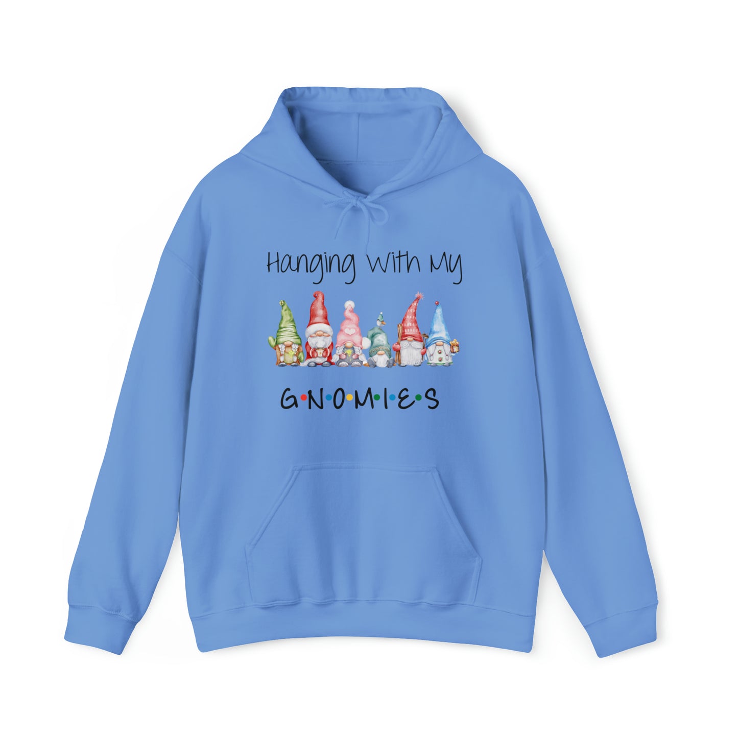 Hanging With My Gnomies Hoodie Sweatshirt - Merry Christmas Hoodie Sweatshirt - Hanging Christmas Hoodie - Christmas Gnomies Hoodie - Santa Gnome Hooded Sweatshirt