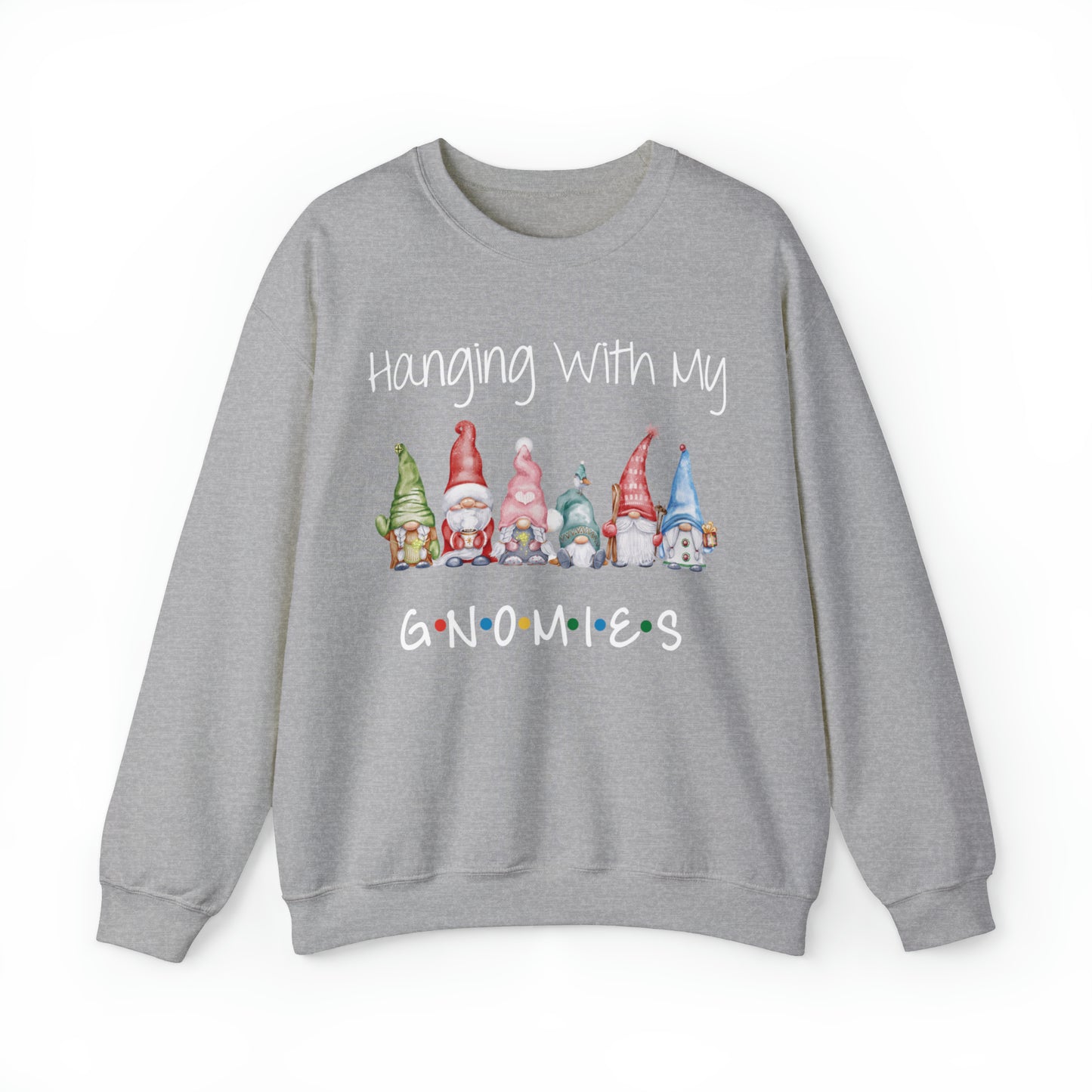 Hanging With My Gnomies Sweatshirt - Merry Christmas Sweatshirt - Hanging Christmas Sweatshirt - Christmas Gnomies Sweatshirt - Santa Gnome Crewneck Sweatshirt