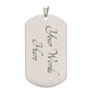 With In You Graduation Dog Tag