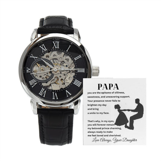 Happy Father's Day | My Beloved Prince Charming | Men's Openwork Watch