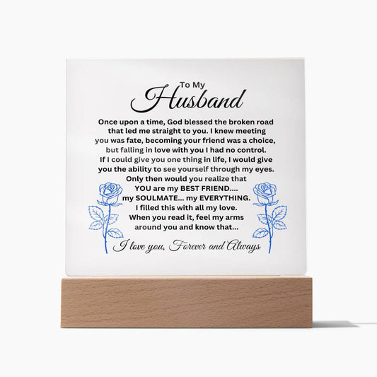 To My Husband | My Soulmate...My Everything | Square Acrylic Plaque