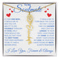 To My Soulmate | You Are The Best | Flower Name Necklace