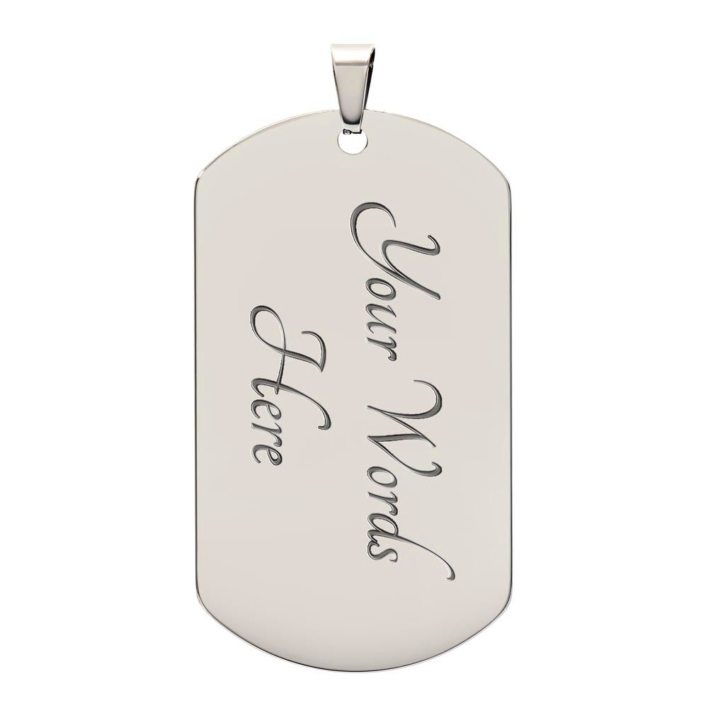 To My Son Stronger | Dog Tag