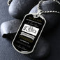 To My Son | Never Forget | Dog Tag