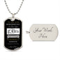 To My Son | Never Forget | Dog Tag