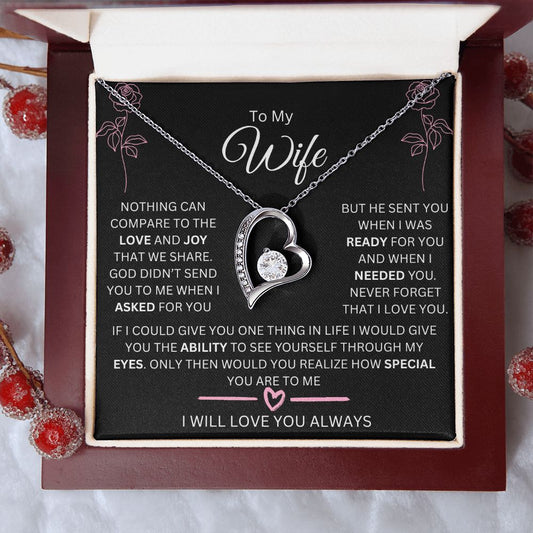 To My WIfe | Nothing Can Compare | Forever Love Necklace