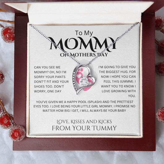 To My Mommy | I Love Being Your Little Girl | Forever Love Necklace