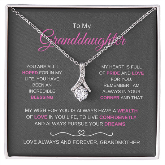 To My Granddaughter | An Incredible Blessing | Alluring Beauty Necklace