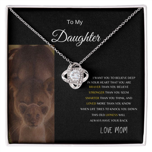 TO MY DAUGHTER | LOVE KNOT NECKLACE