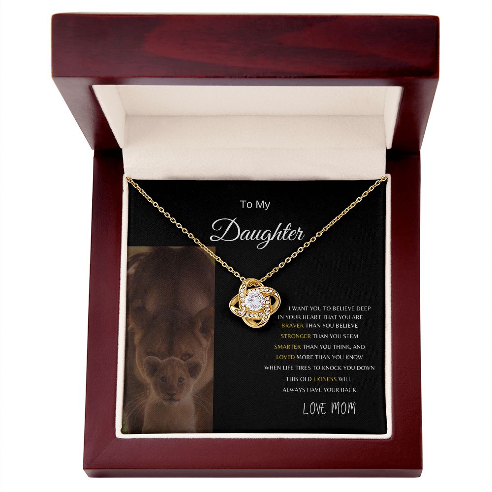 TO MY DAUGHTER | LOVE KNOT NECKLACE