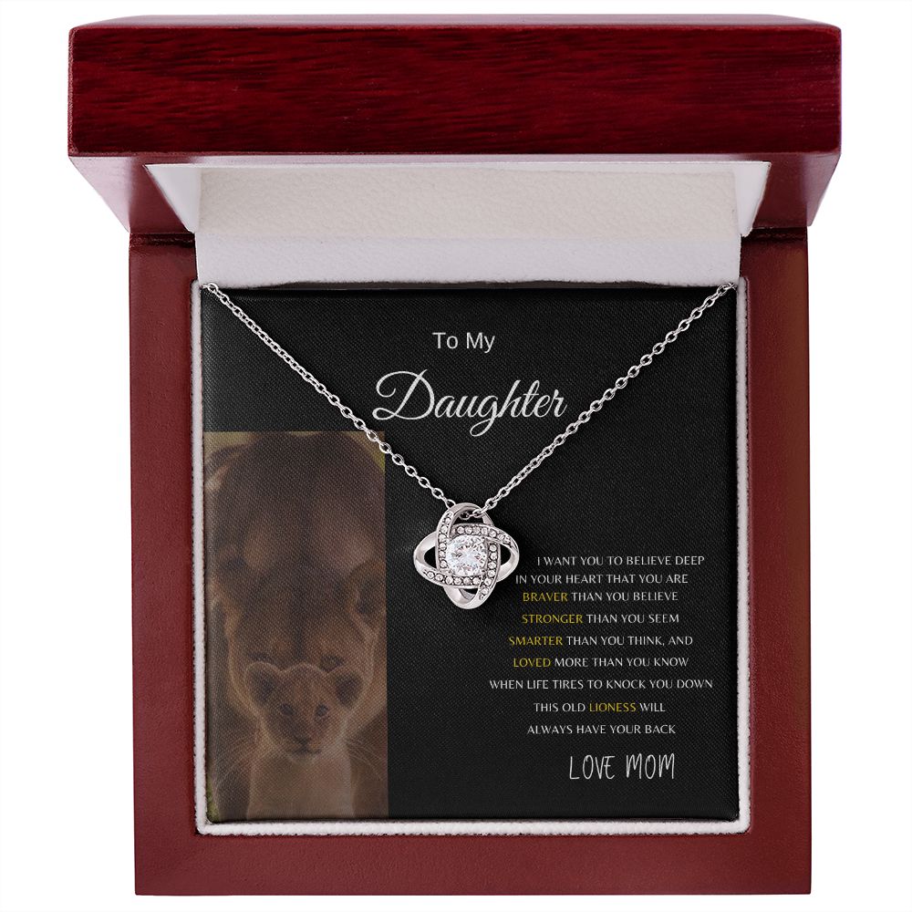 TO MY DAUGHTER | LOVE KNOT NECKLACE