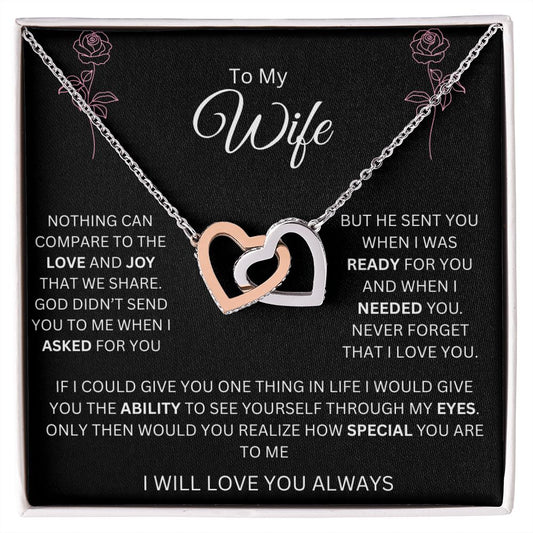 To my Wife | Nothing Can Compare | Interlocking Hearts
