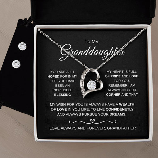 To My Granddaughter | An Incredible Blessing | Forever Love Necklace