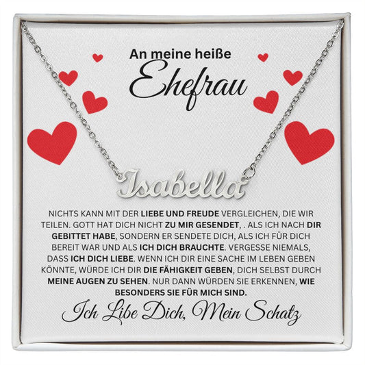 An Meine Heiße Ehefrau | Personalized Name Necklace
