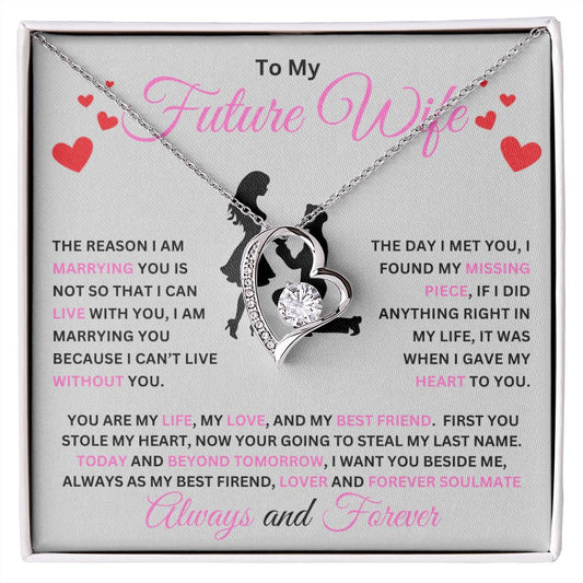 To My Future Wife | You Are My Life, My Love, And My Best Friend | Forever Lover Neclace