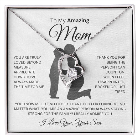 To My Amazing Mom | You Are Truly Loved Beyond Measure | Forever Love Necklace