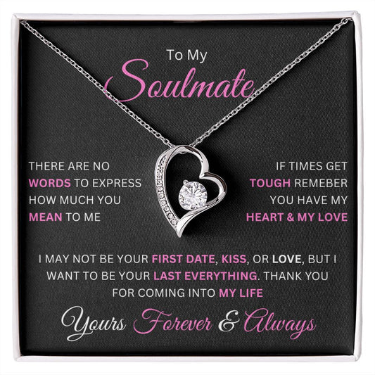 To My Soulmate | No Words | Forever Love Necklace