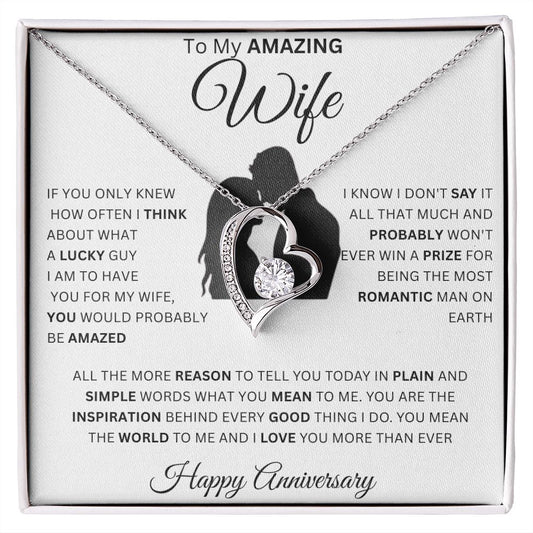 To My Amazing Wife | If You Only Knew | Forever Love Necklace